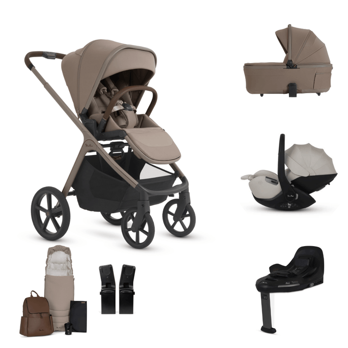 Silver Cross Cove 2 All-Terrain Stroller Ultimate 360 Car Capsule Bundle - Champagne **Delivery is End of October, taking PRE-ORDERS NOW**