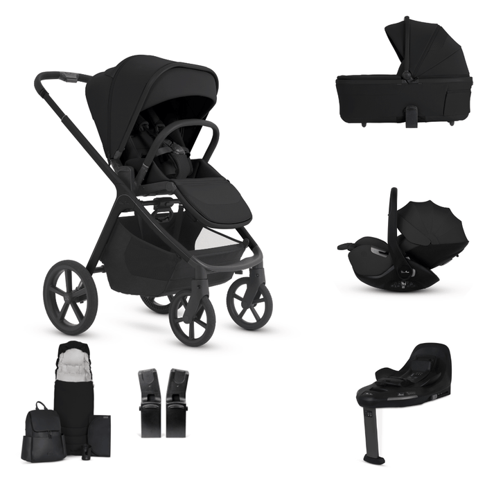 Silver Cross Cove 2 All-Terrain Stroller Ultimate 360 Car Capsule Bundle - Onyx **Delivery is End of October, taking PRE-ORDERS NOW**