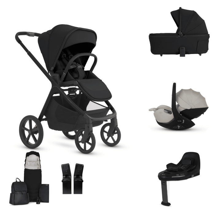 Silver Cross Cove 2 All-Terrain Stroller Ultimate 360 Car Capsule Bundle - Onyx **Delivery is End of October, taking PRE-ORDERS NOW**