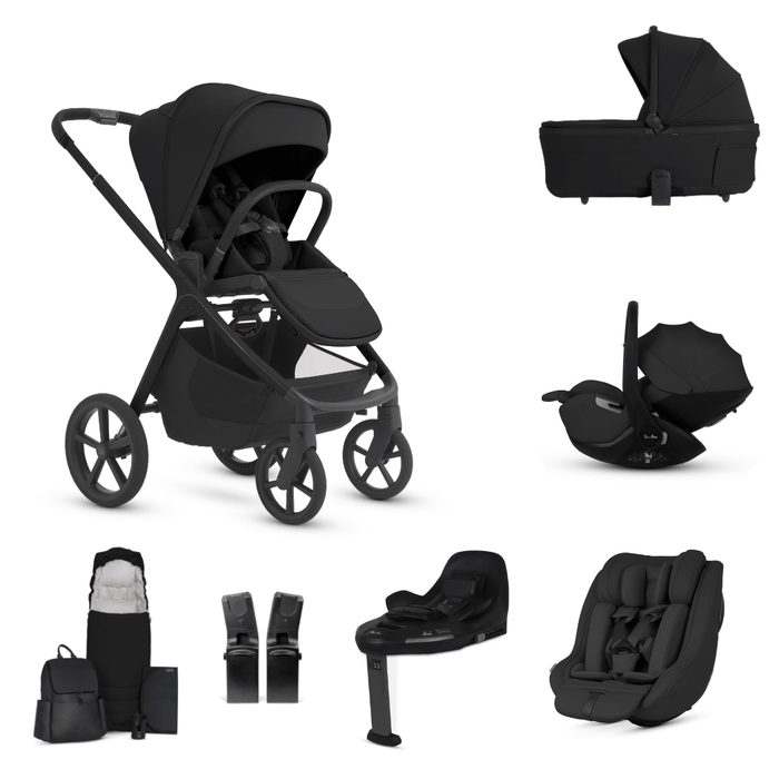 Silver Cross Cove 2 All-Terrain Stroller Ultimate 360 Family Car Seat Bundle - Onyx **Delivery is End of October, taking PRE-ORDERS NOW**