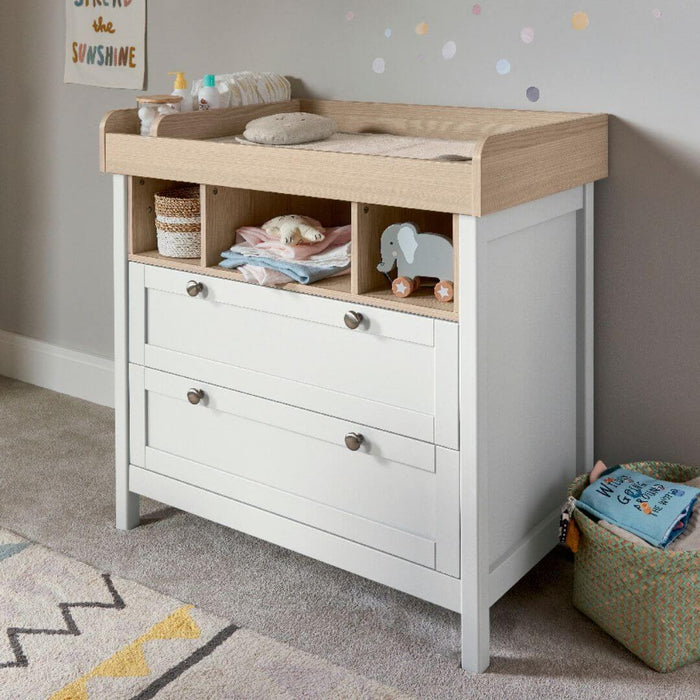 Mamas and Papas Harwell White Dresser with Change Top
