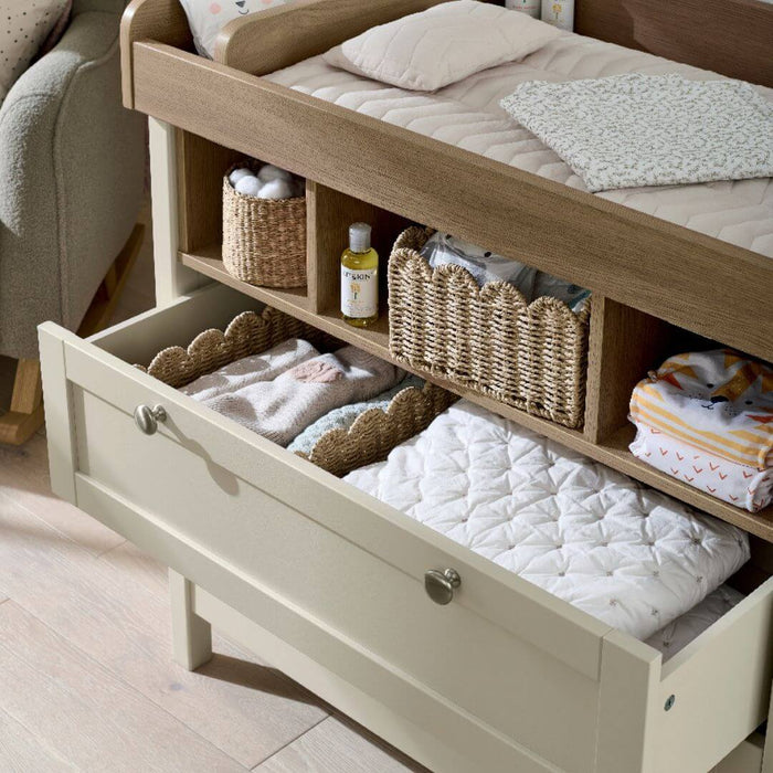 Mamas and Papas Harwell Cashmere Bundle - Cot + Dresser + Mattress**Mattress on Pre-Order, ships late May**