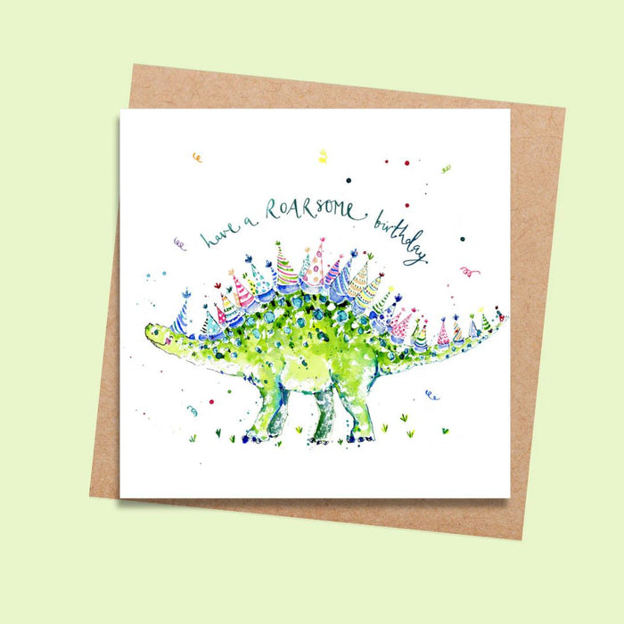 Stegosaurus Happy Birthday Gift Card