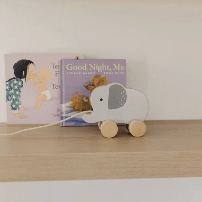 Bubble Wooden Elephant Pull Along Toy