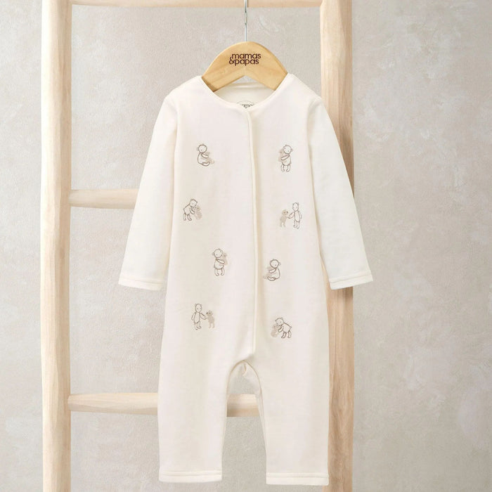 Mamas and Papas Embroided Teddy Bear Romper
