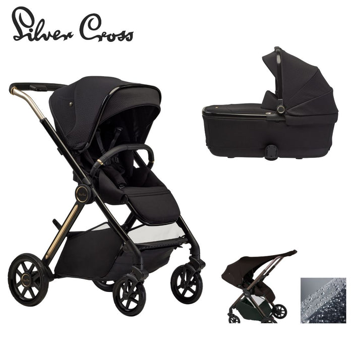 Silver Cross Reef 2 Stroller + Carrycot (Frappe, Ganache, Espresso)