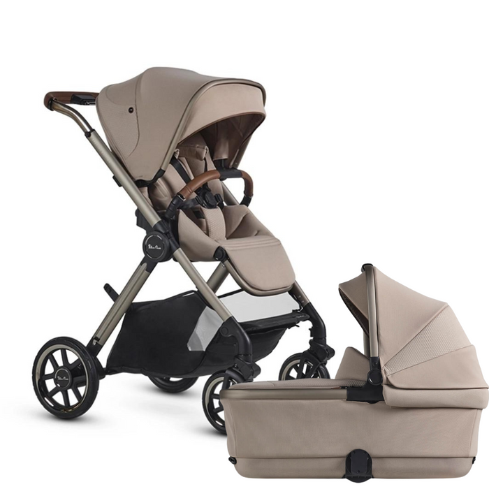 Silver Cross Reef 2 + Carry Cot Bundle - Frappe **PRE-ORDER, LATE NOVEMBER DELIVERY**