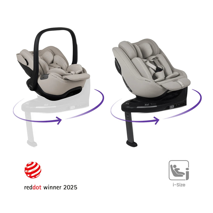 Silver Cross Glide Plus 360 Infant Capsule Car Seat + Approach Plus 360 Car Seat  + Base 360 Bundle