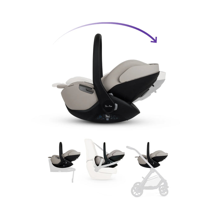 Silver Cross Glide Plus 360 Infant Capsule Car Seat + Approach Plus 360 Car Seat  + Base 360 Bundle