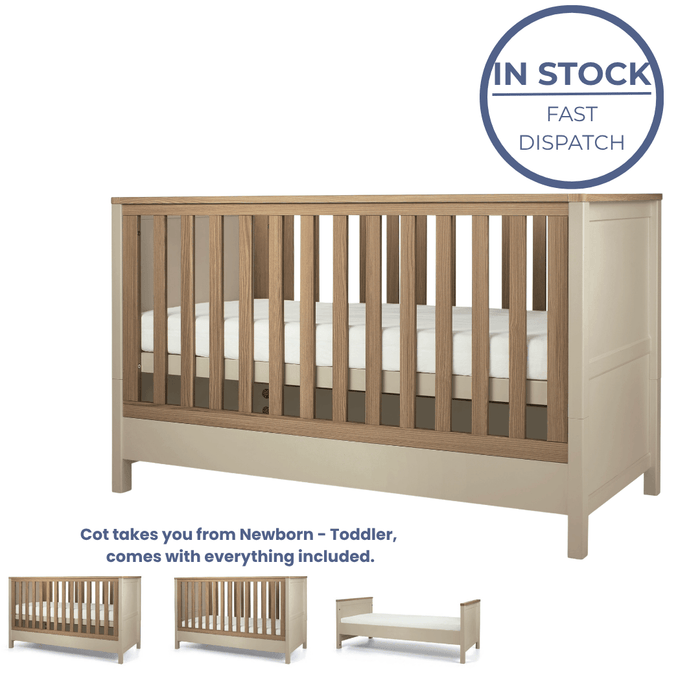 Mamas and Papas Harwell Cot Bed - Cashmere