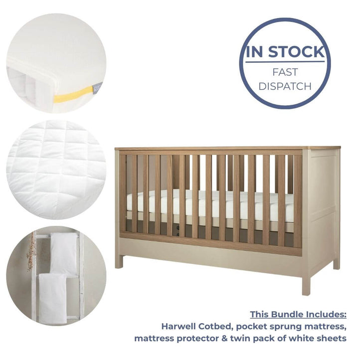 Mamas and Papas Harwell Sleep Essentials Bundle - Cashmere
