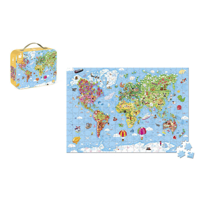 Janod Giant World Puzzle - 300pcs