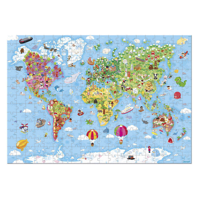 Janod Giant World Puzzle - 300pcs