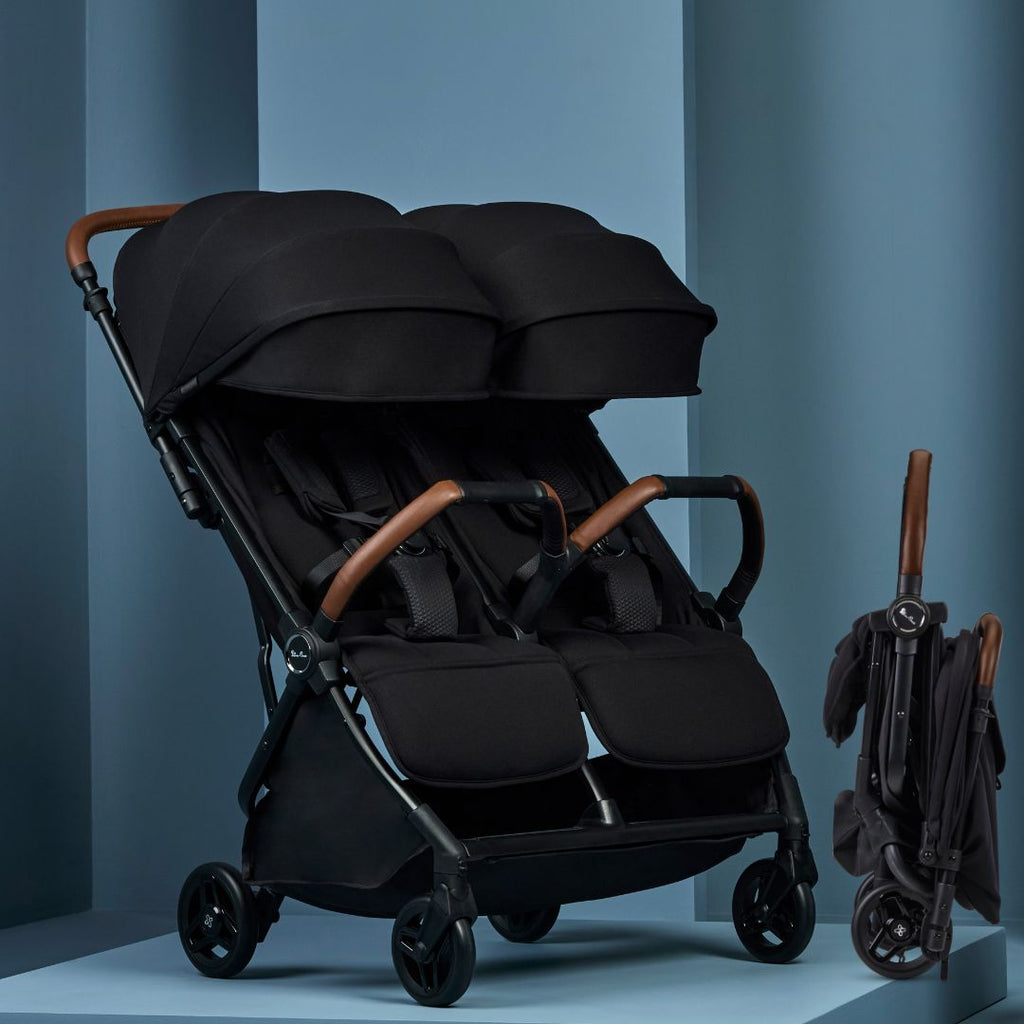 double stroller nz Silver Cross Jet5 - Black Stroller | The Kids Dept NZ