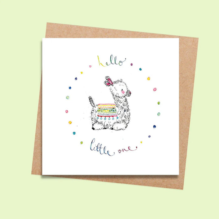 Llama Hello Little One Gift Card