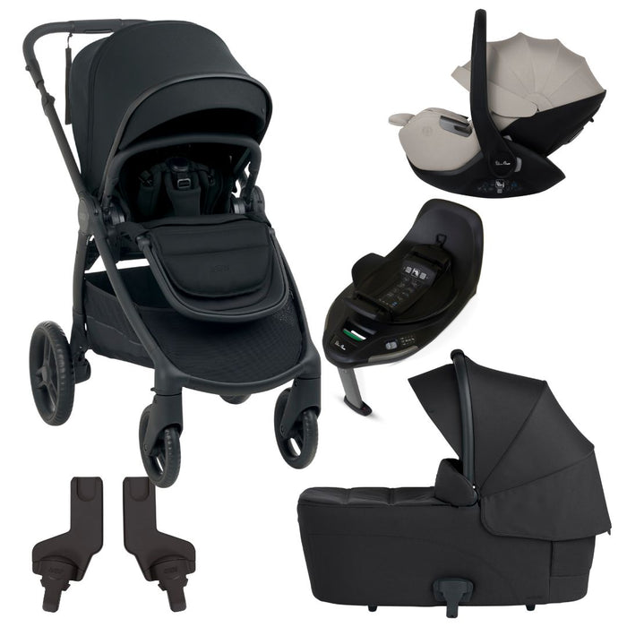 Mamas & Papas Ocarro2 Stroller Bundle with Silver Cross Glide 360 Capsule & Base - Eclipse