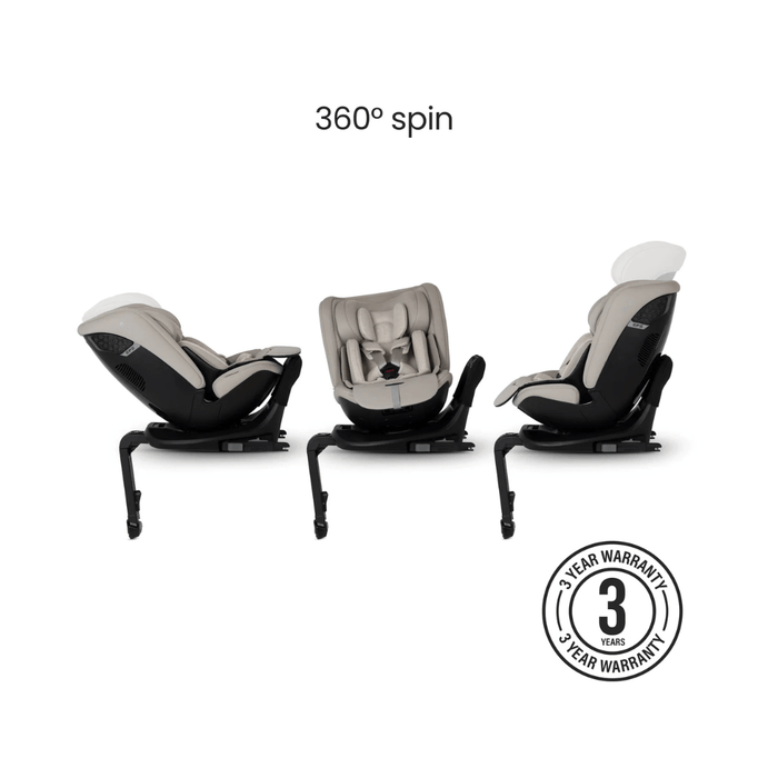 Silver Cross Motion 3 All Size 360 Car Seat - Natural Taupe *COMING Late June*