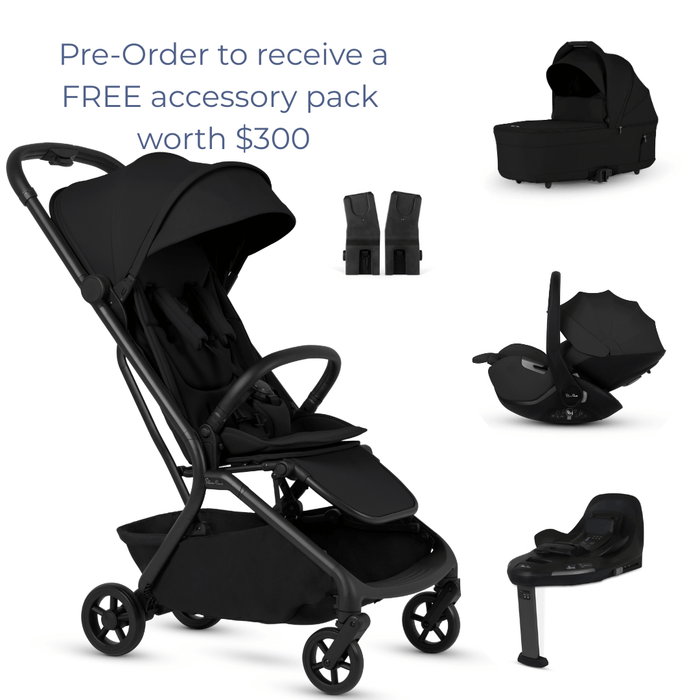 Silver Cross Nia Complete Newborn Bundle - Onyx - PRE-ORDER, DUE MID MARCH