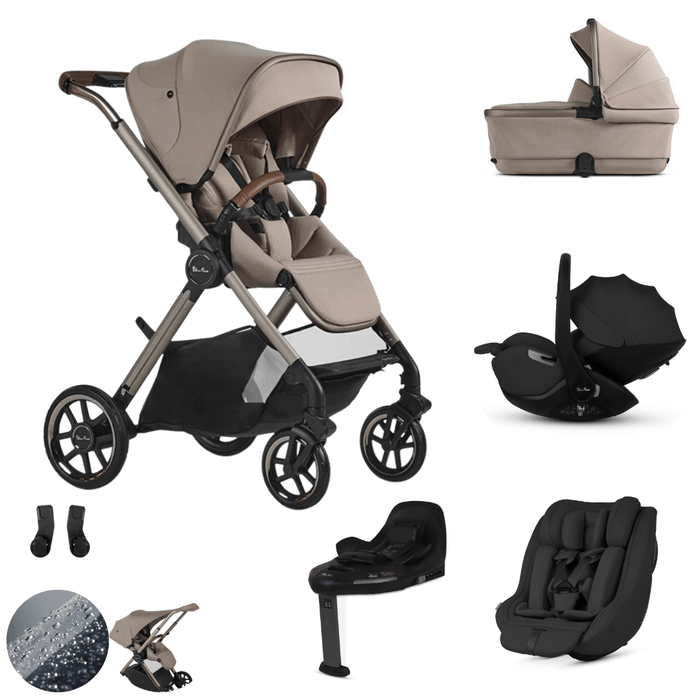 Silver Cross Reef 2 Stroller Ultimate 360 Family Car Seat Bundle - Frappe *PRE-ORDER END OF JUNE DELIVERY*