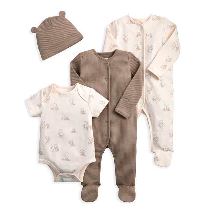 Mamas and Papas Teddy Bear Set - 4 Piece Set
