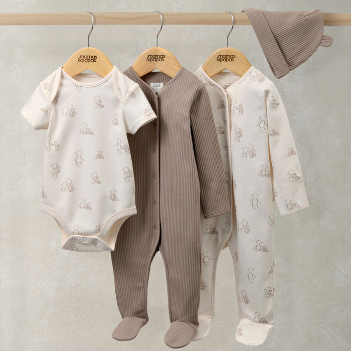 Mamas and Papas Teddy Bear Set - 4 Piece Set