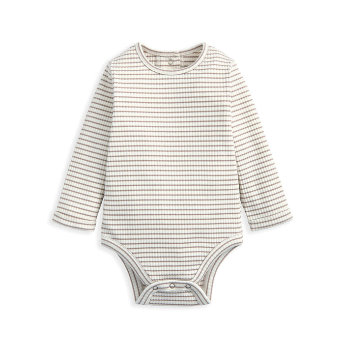 Mamas and Papas Dungarees & Stripe Bodysuit - 2 Piece Set
