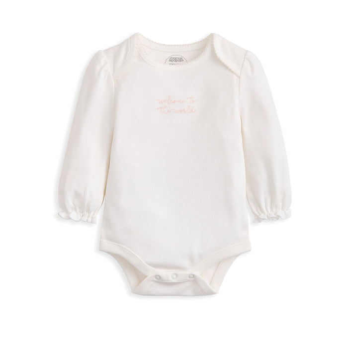 Mamas and Papas Embroidered Bodysuit & Floral Leggings - 2 Piece Set