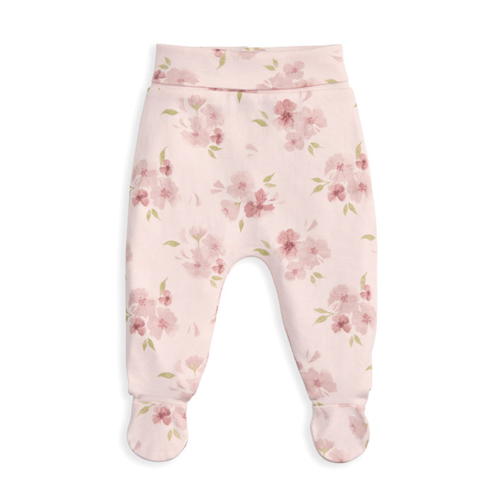 Mamas and Papas Embroidered Bodysuit & Floral Leggings - 2 Piece Set