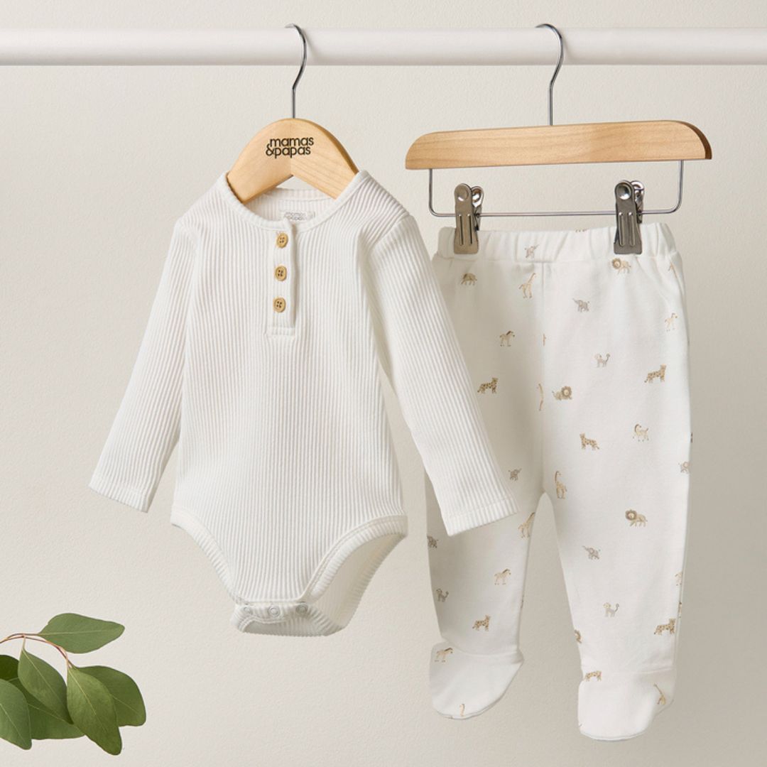 H&m Infant Clothing Nz Mamas And Papas Ribbed Bodysuit Safari