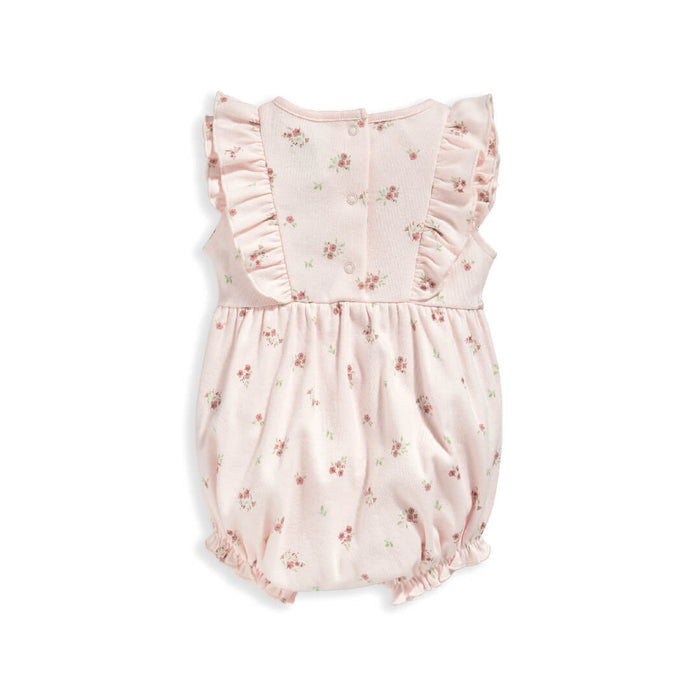 Mamas and Papas Sleeveless Pink Floral Shortie Romper