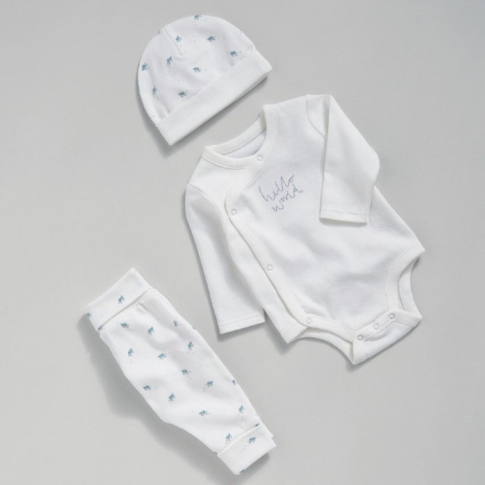 Mamas and Papas My First Outfit Set Blue Turtle - 3 Piece Set
