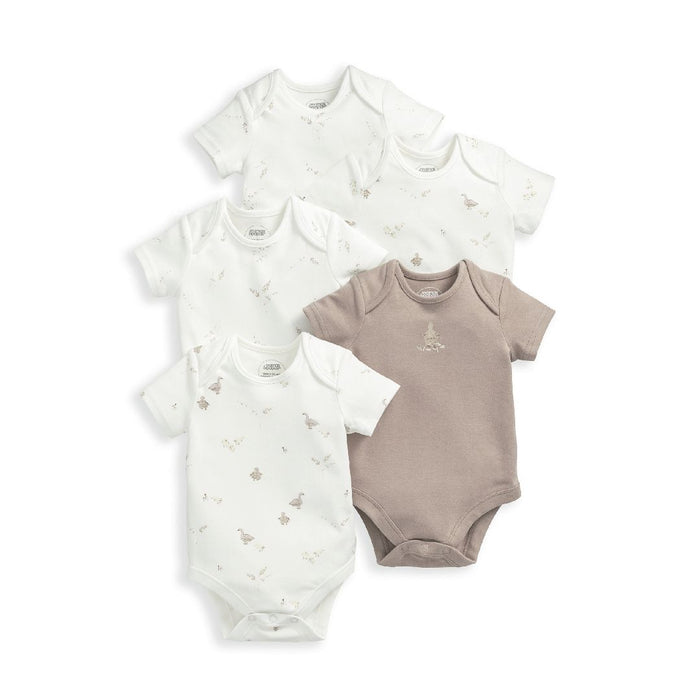 Mamas and Papas Down by the Lake Short Sleeve Bodysuits - 5 Pack