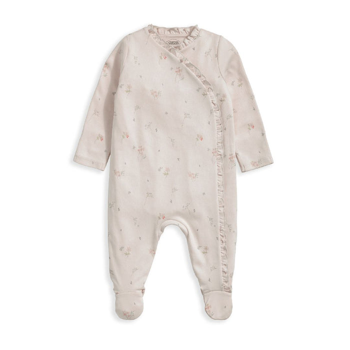 Mamas and Papas Floral Frill Wrap Onesie