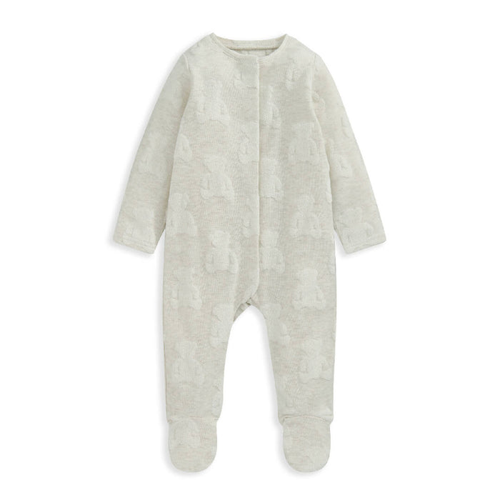 Mamas and Papas Teddy Bear Textured Onesie