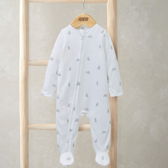 Mamas and Papas Bunny Onesie with Zip