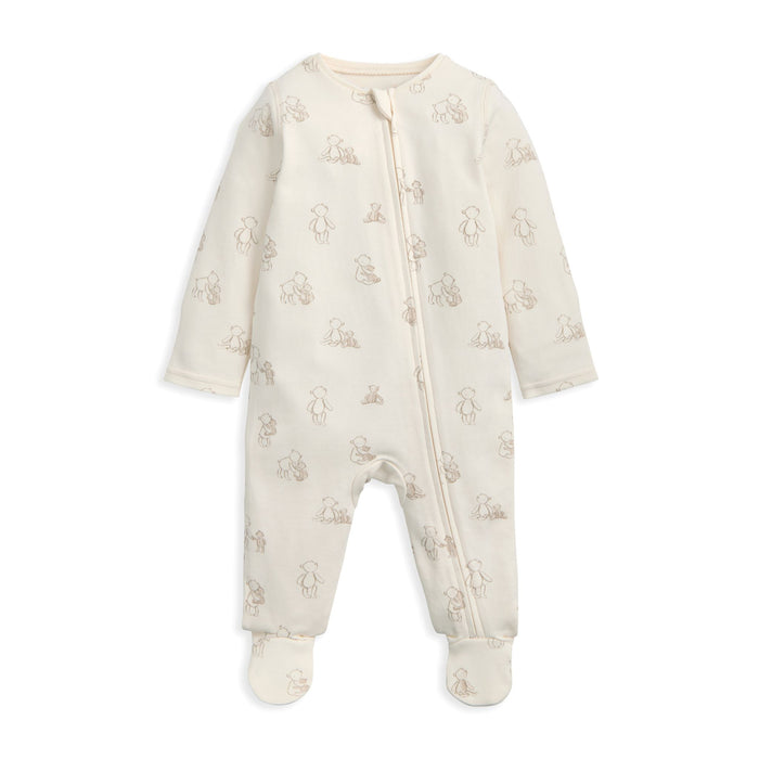 Mamas and Papas Bear Onesie with Zip
