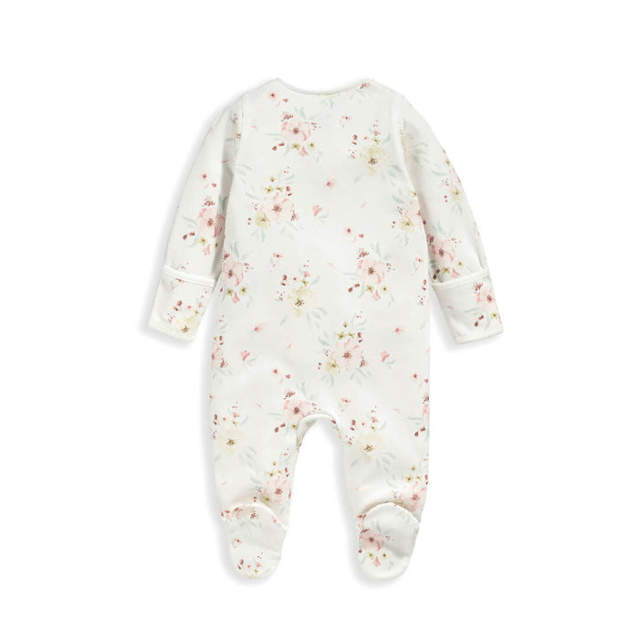 Mamas and Papas Large Floral Onesie with Zip