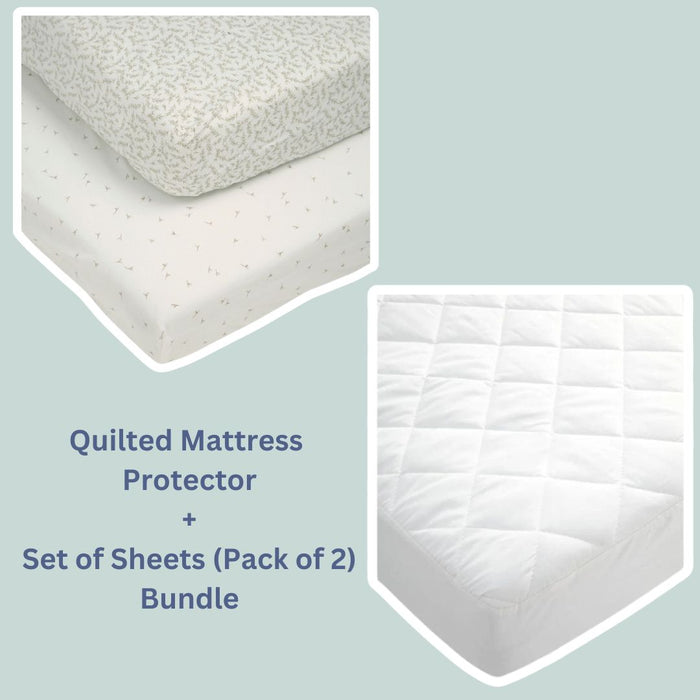 Mamas and Papas Mattress Protector & Set of Sheets Bundle