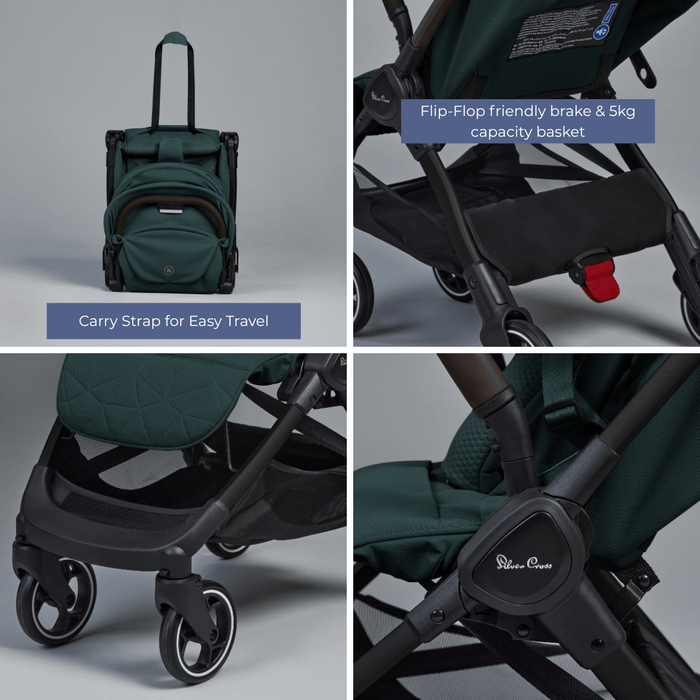 Silver Cross Clic Travel Stroller - Conifer