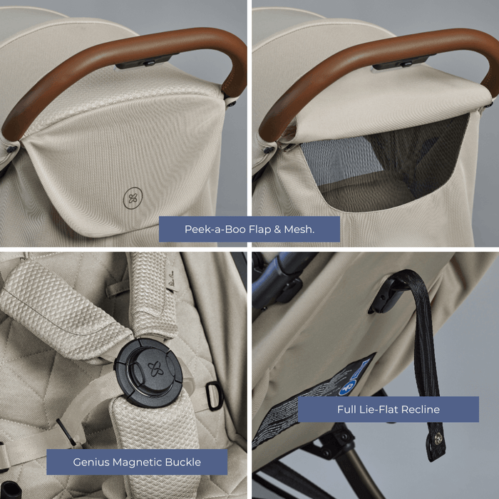 Silver Cross Clic Travel Stroller - Latte