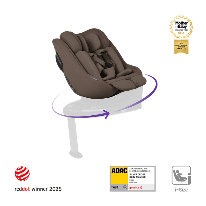 Silver Cross Approach Plus 360 Car Seat - Timeless Cocoa