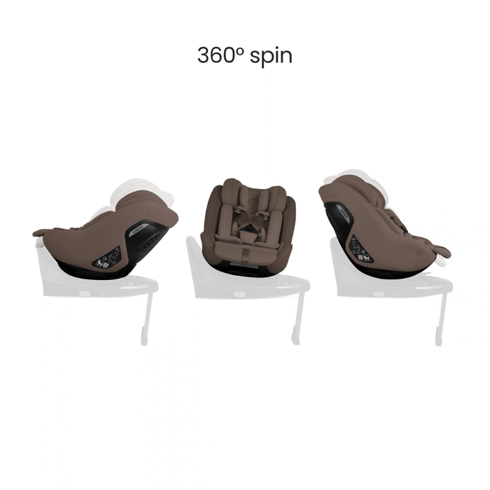 Silver Cross Approach Plus 360 Car Seat - Timeless Cocoa