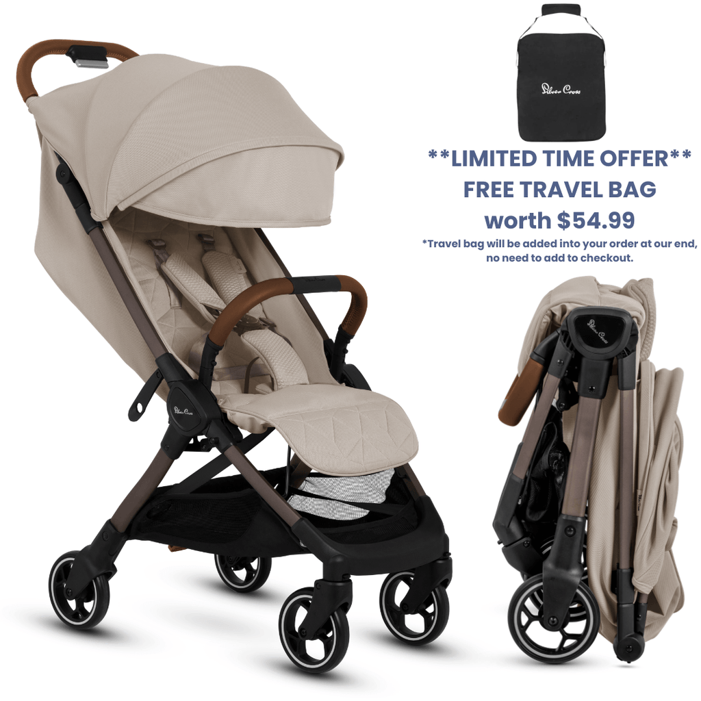 Silver Cross Clic Travel Stroller - Latte