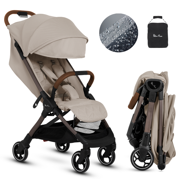 Silver Cross Clic 2 Travel Stroller - Latte