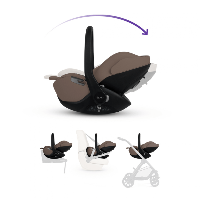 Silver Cross Glide Plus 360 Infant Capsule Car Seat - Timeless Cocoa