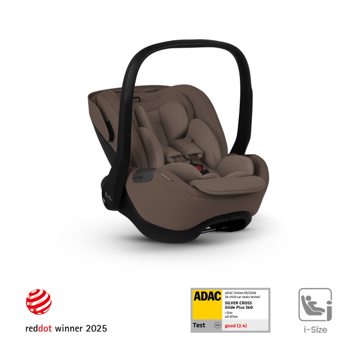 Silver Cross Glide Plus 360 Infant Capsule Car Seat - Timeless Cocoa