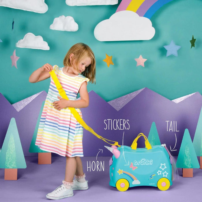 Trunki Una Unicorn Ride on Suitcase