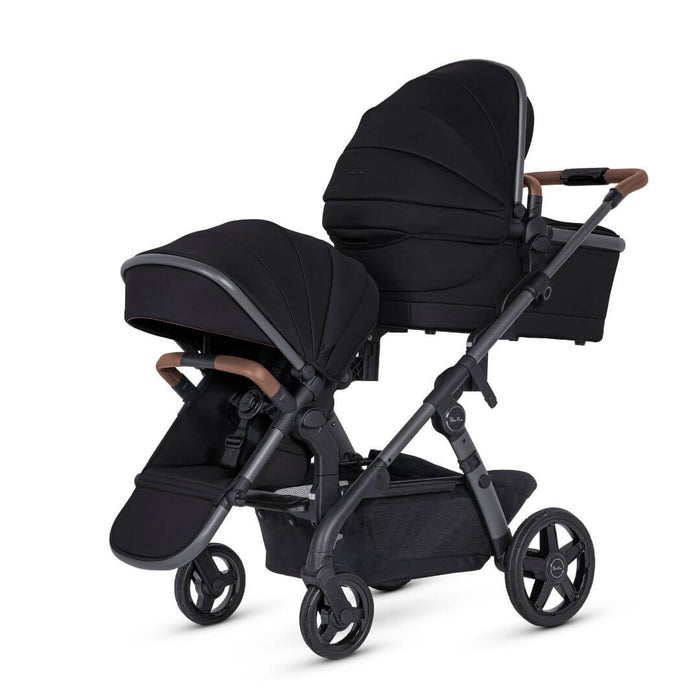 Silver Cross Wave 3 Seat, Carry Cot & Tandem Seat Bundle - Licorice *PRE-ORDERS ONLY, This is not a line we carry*