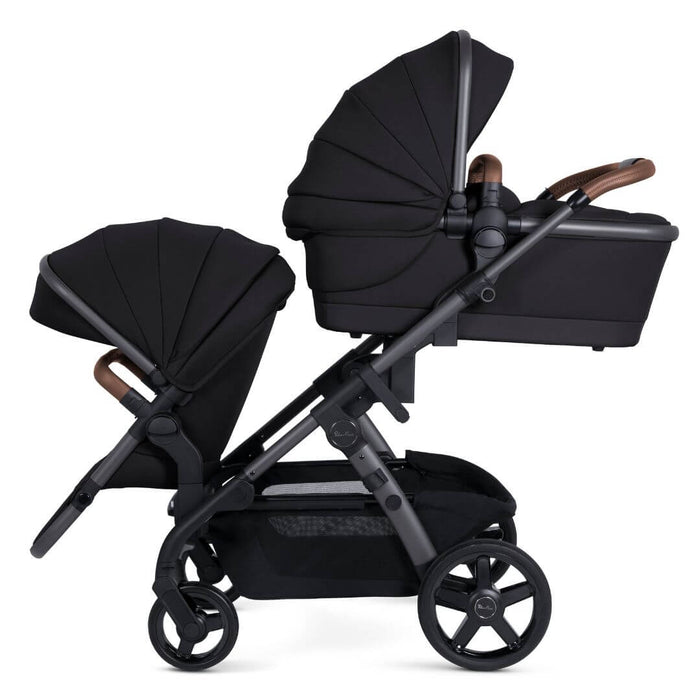 Silver Cross Wave 3 Seat, Carry Cot & Tandem Seat Bundle - Licorice *PRE-ORDERS ONLY, This is not a line we carry*