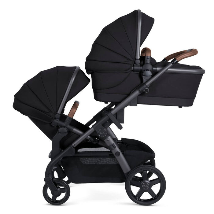 Silver Cross Wave 3 Seat, Carry Cot & Tandem Seat Bundle - Licorice *PRE-ORDERS ONLY, This is not a line we carry*